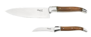 Laguiole By Hâws Kniv Sæt 2 Stk (Chef/Pillekniv) Oliven